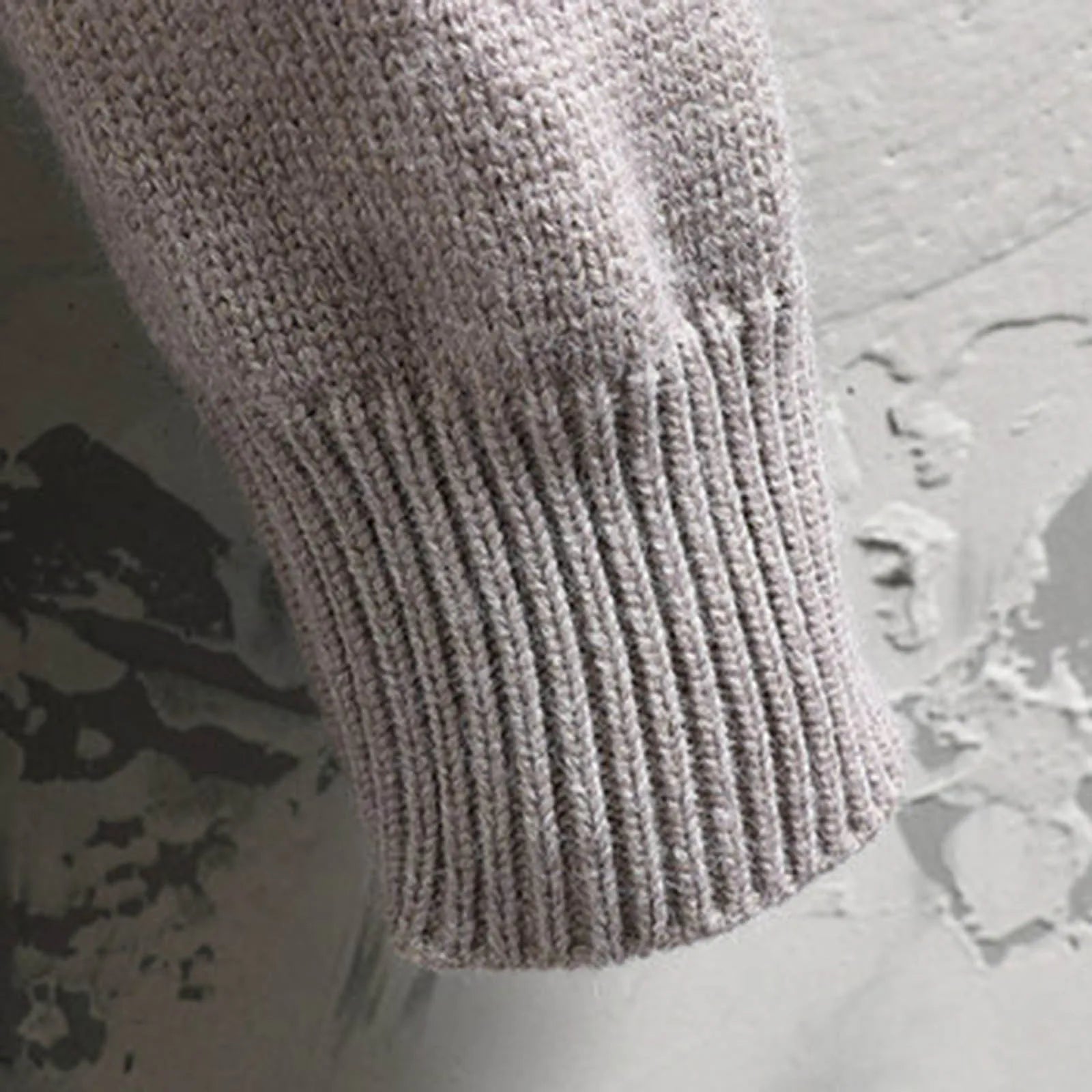 Color Block Turtleneck Sweater